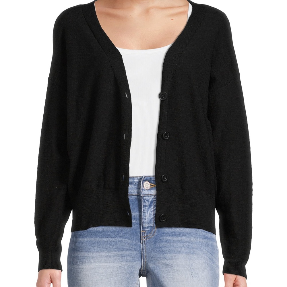 Time and Tru Lightweight Button Cardigan